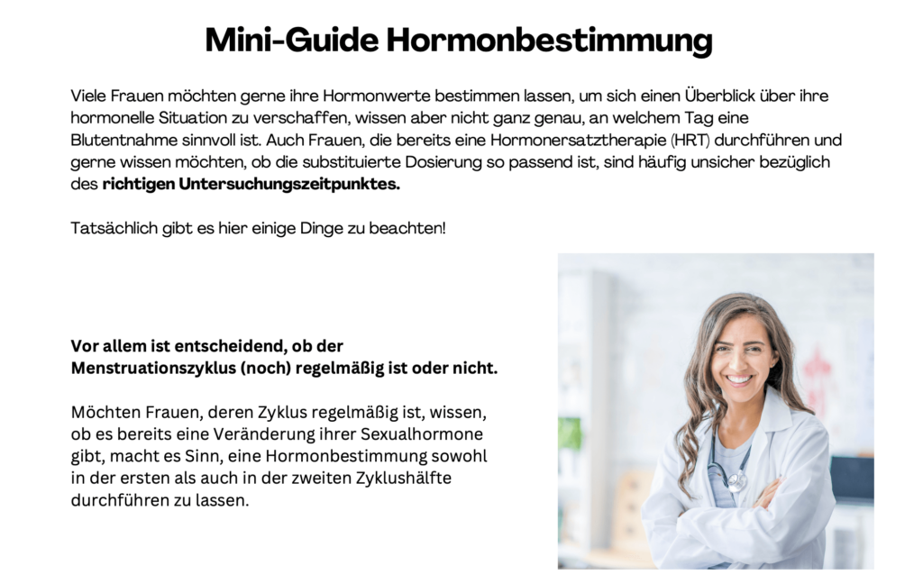 Mini-Guide- Hormonbestimmung