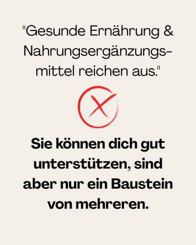 Ernährung und NEMS reichen aus?