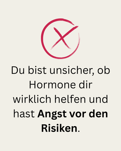 Unsicherheit HRT