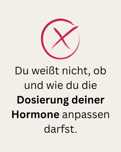 Hormone anpassen