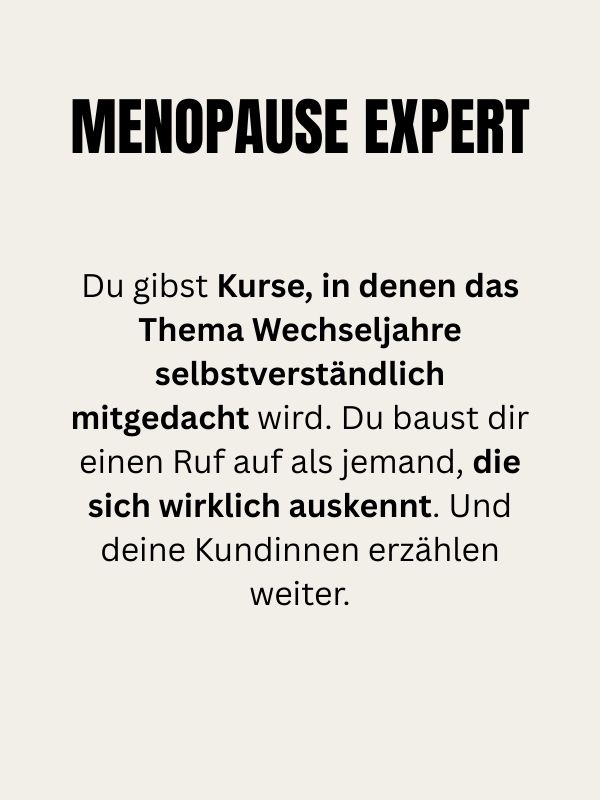 menopause expert